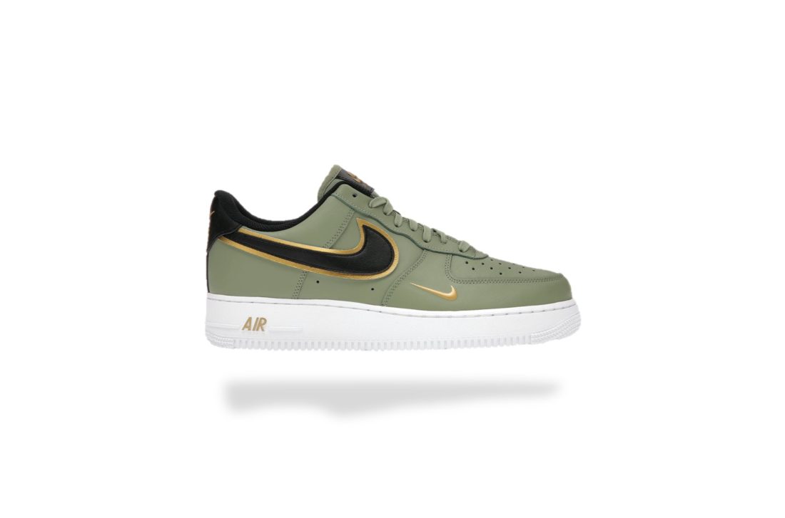 NIKE AIR FORCE 1 LOW LV8 DOUBLE SWOOSH OLIVE GOLD