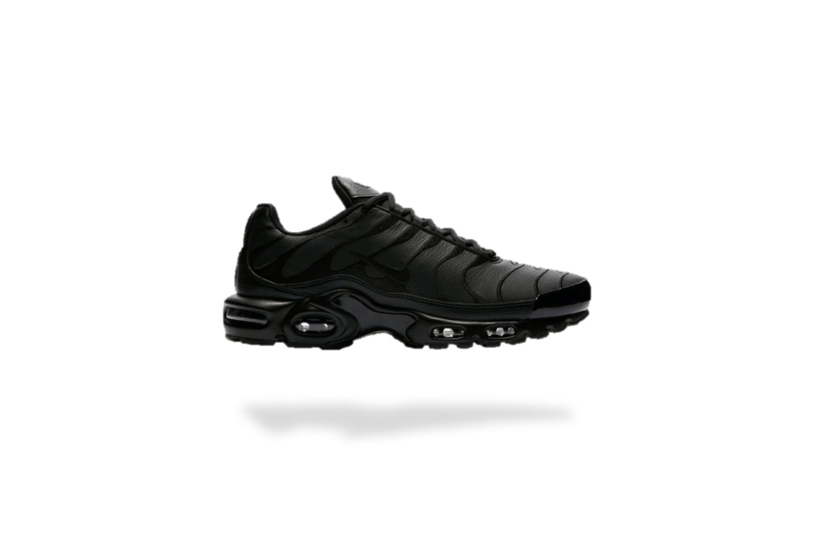 NIKE AIR MAX PLUS TN TRIPLE BLACK LEATHER
