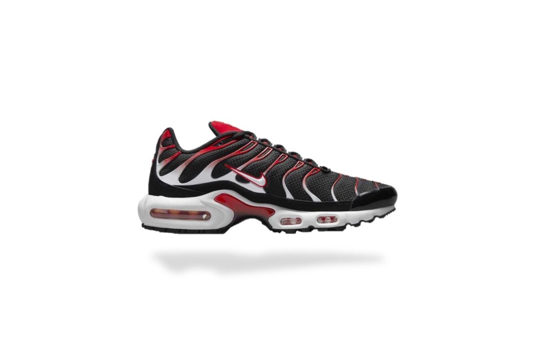 NIKE AIR MAX PLUS TN BLACK UNIVERSITY RED