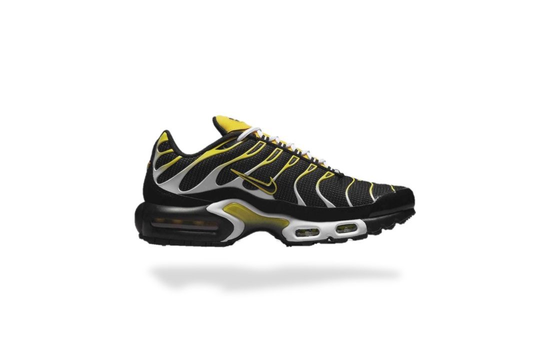 NIKE AIR MAX PLUS TN  BLACK WHITE YELLOW