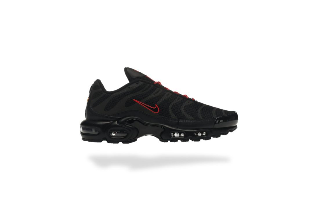 NIKE AIR MAX PLUS TN BLACK RED REFLECTIVE