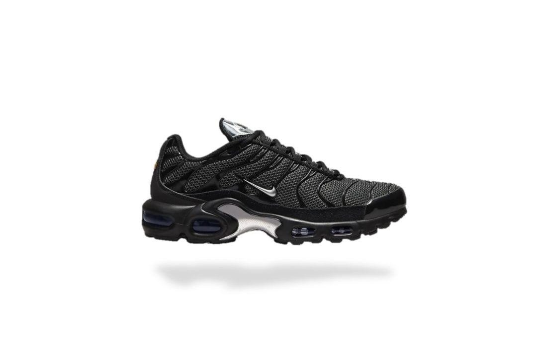 NIKE AIR MAX PLUS TN BLACK SUEDE SILVER