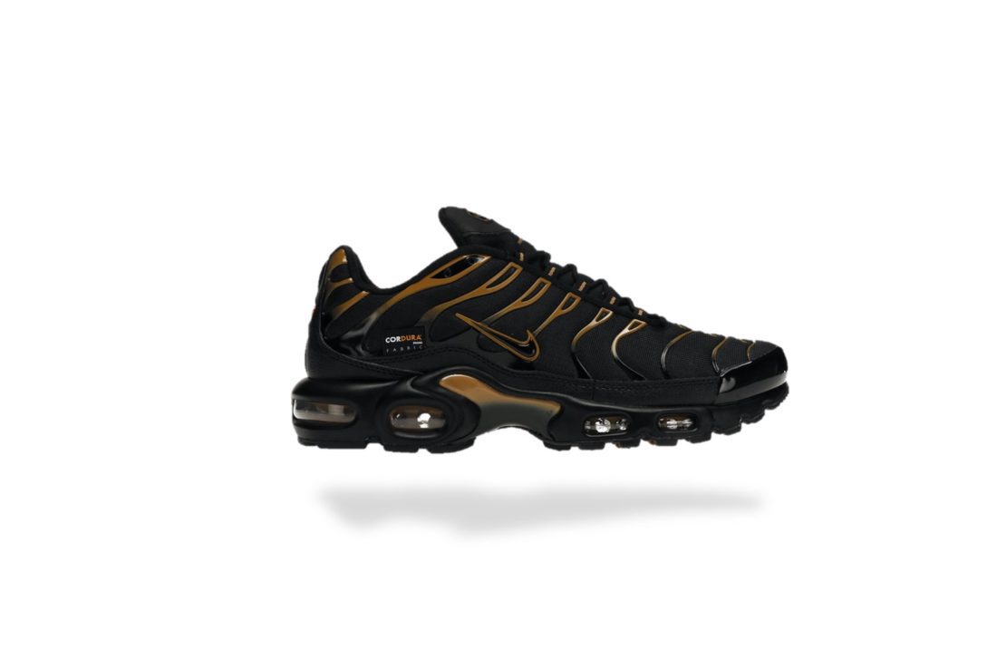 NIKE AIR MAX PLUS TN CORDURA BLACK UNIVERSITY GOLD