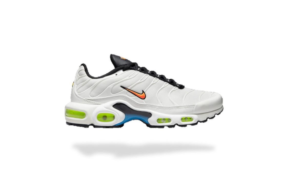 NIKE AIR MAX PLUS TN NERF WHITE BLACK NEON