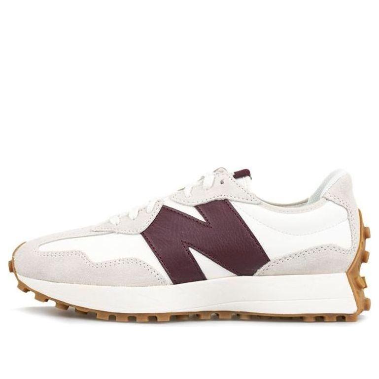 NEW BALANCE 327 BLANC ROUGE FONCÉ