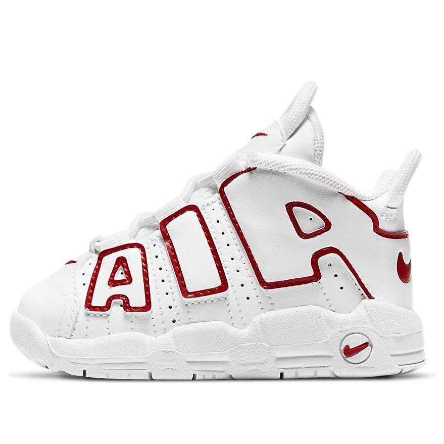 NIKE AIR MORE UPTEMPO WHITE VARSITY RED
