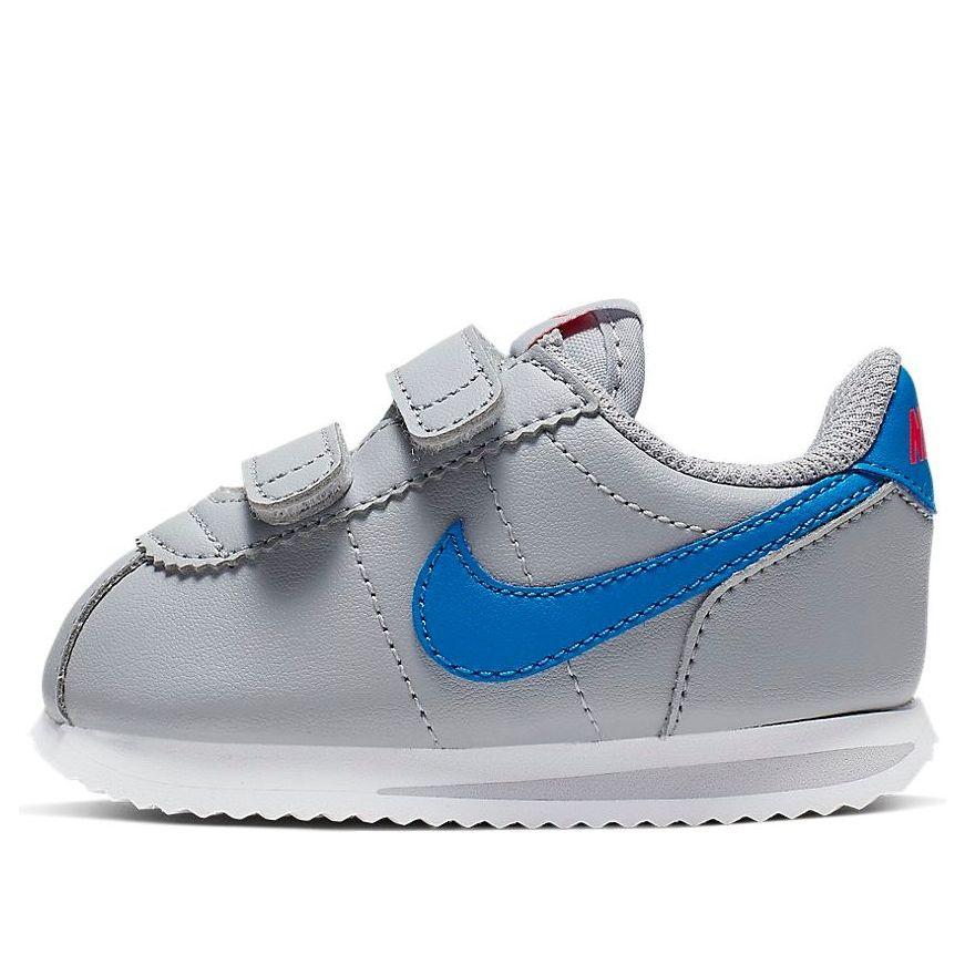 NIKE CORTEZ BASIC SL ENFANT GRIS BLEU
