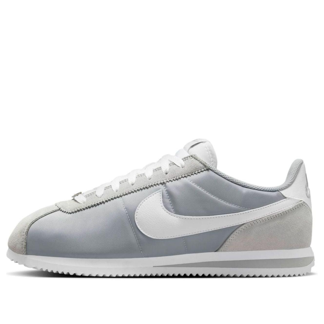 NIKE CORTEZ TEXTILE FLAT SILVER WHITE