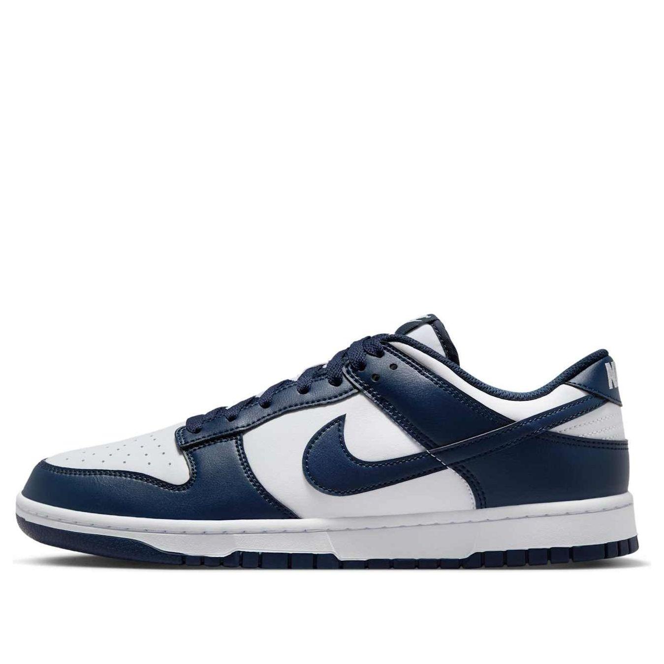 NIKE DUNK LOW WHITE MIDNIGHT NAVY