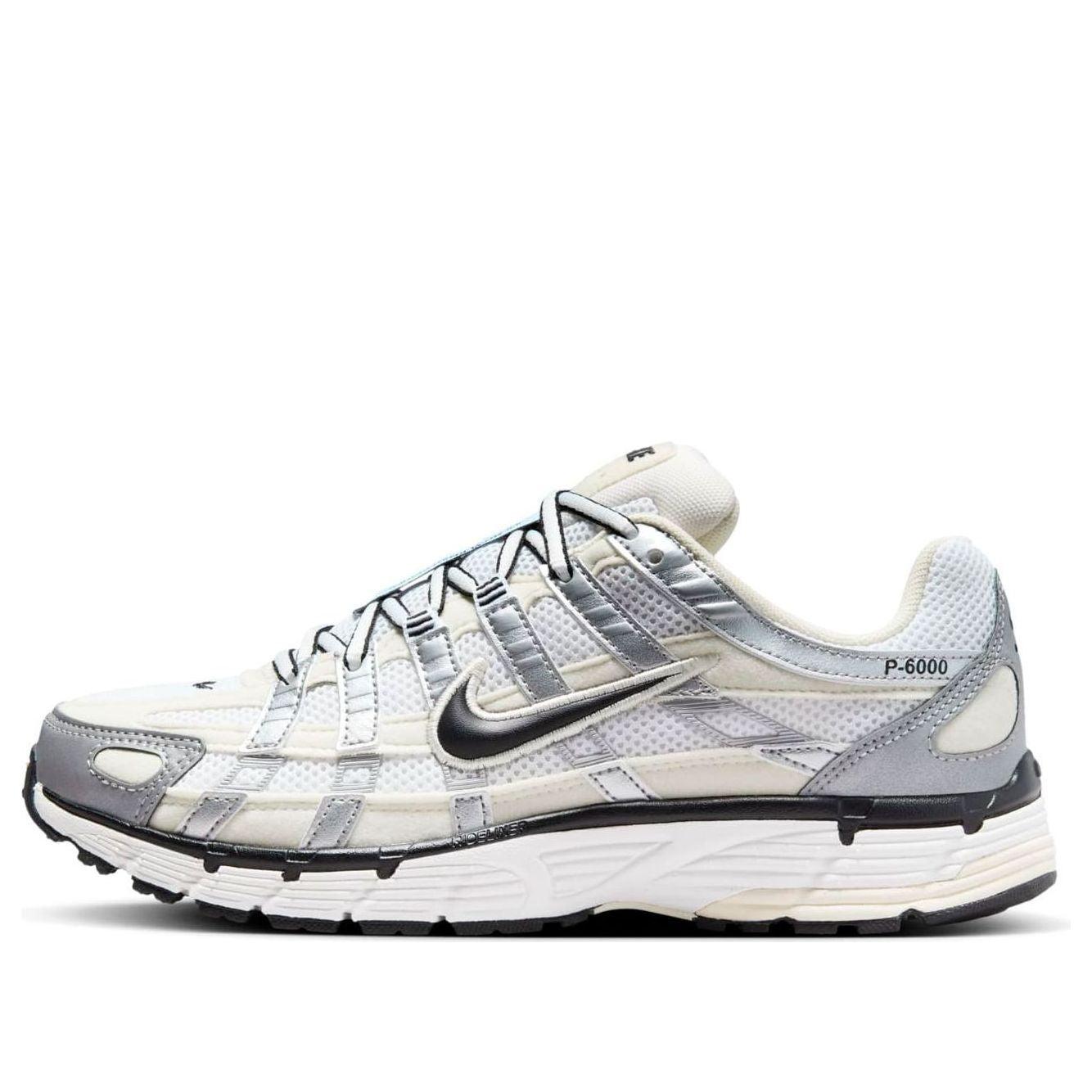 NIKE P-6000 COCONUT MILK METALLIC SILVER