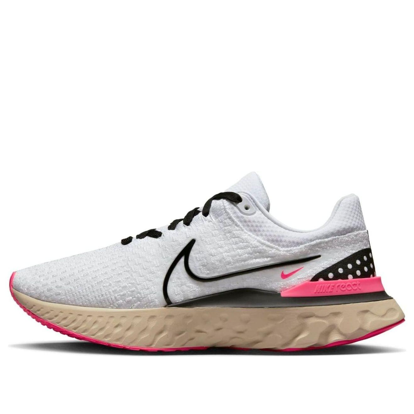 NIKE REACT INFINITY RUN FLYKNIT 3 BLANC ROSE HYPER