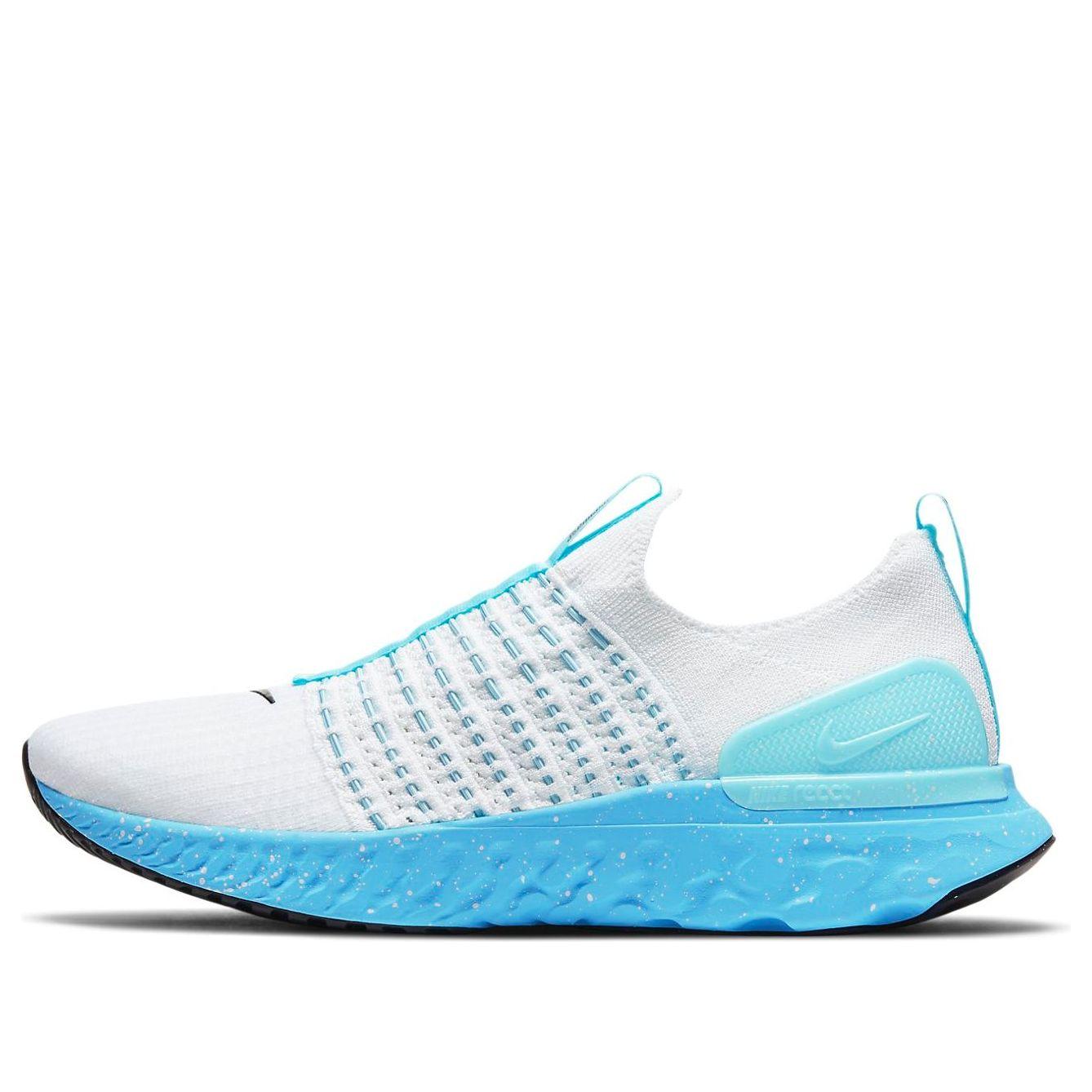 NIKE REACT PHANTOM RUN FLYKNIT 2 WHITE GLACIER BLUE